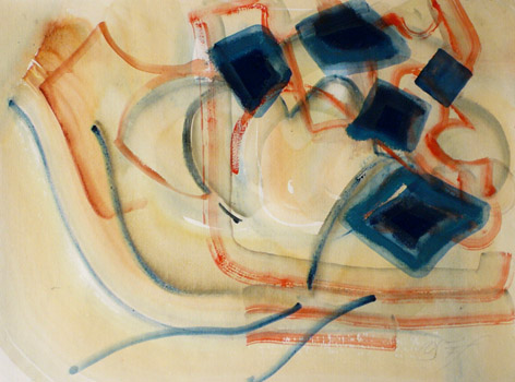 Eva Schlutius 2005 · Aquarell (und Kreide) auf Papier · 30 x 40 cm